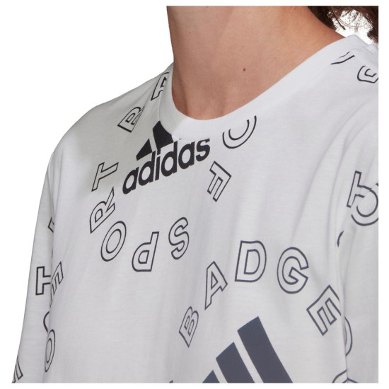 Adidas Γυναικεία κοντομάνικη μπλούζα Essentials Logo Alloverprint